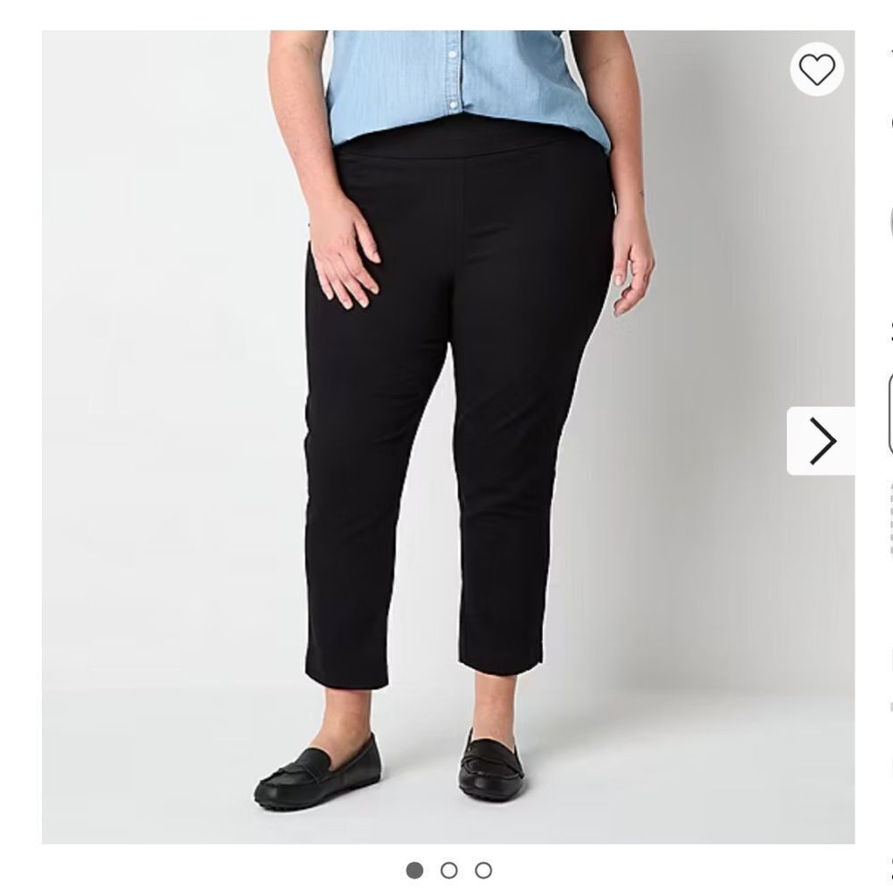 Take 50% OFF- St. John's Bay Black Ankle Pants, Size-16P